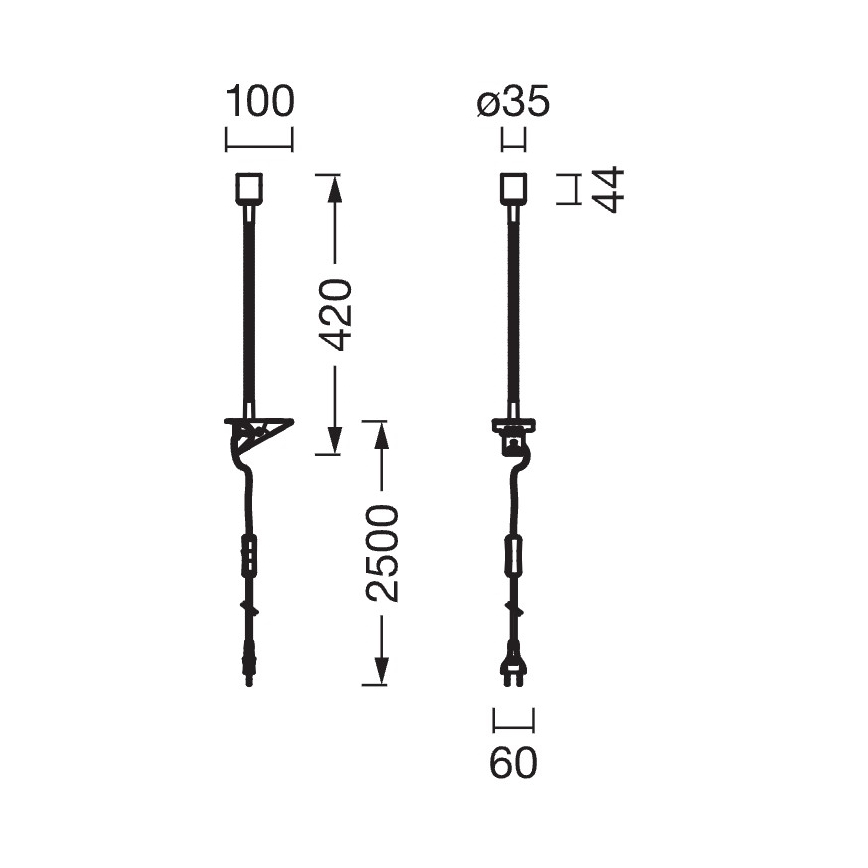 Osram - Csíptetős lámpa CLIP TUBE FLEX 1xGU10/5W/230V fekete