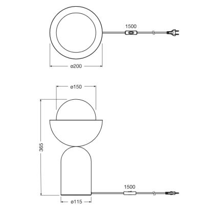 Osram - DECOR BOWL asztali lámpa 1xE14/25W/230V kék/rózsaszín