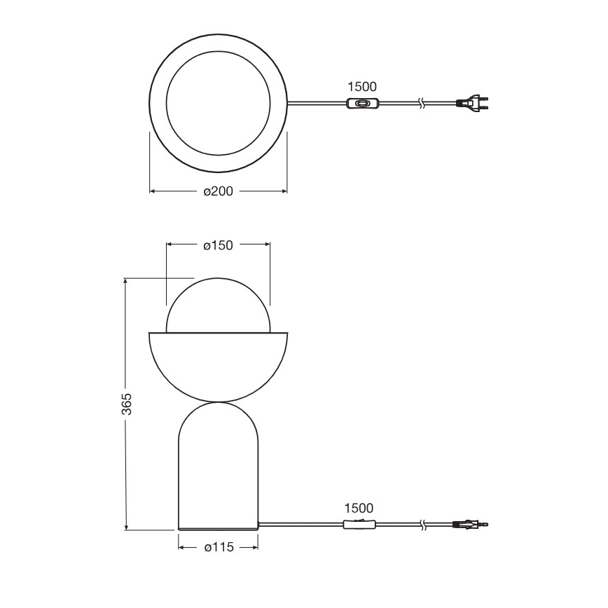 Osram - DECOR BOWL asztali lámpa 1xE14/25W/230V kék/rózsaszín