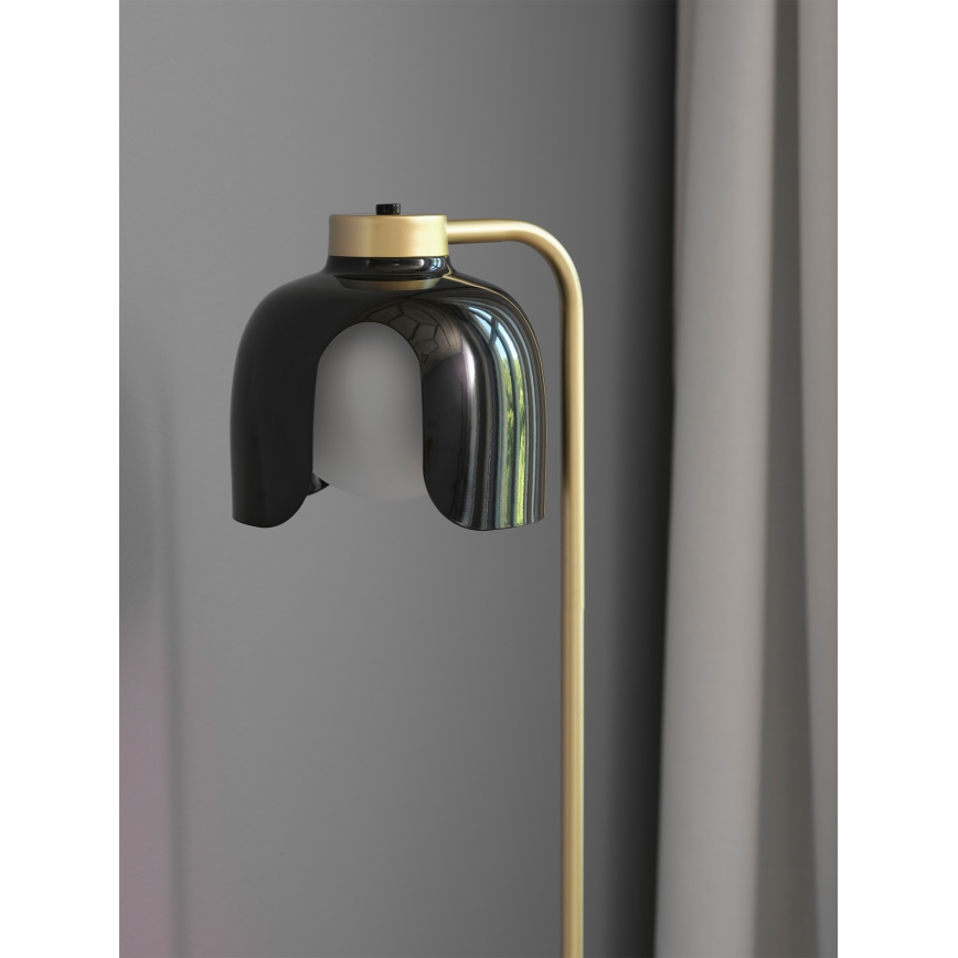 Osram - DECOR COROLLE állólámpa 1xE27/15W/230V fekete/arany