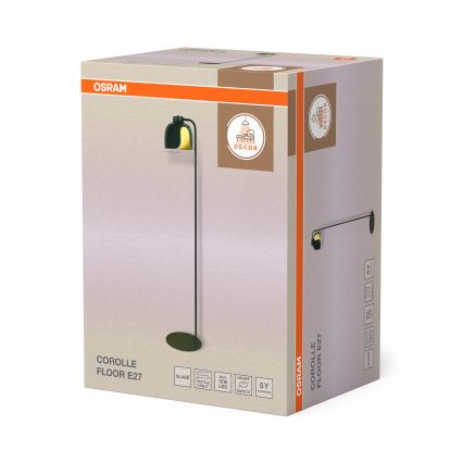 Osram - DECOR COROLLE állólámpa 1xE27/15W/230V zöld