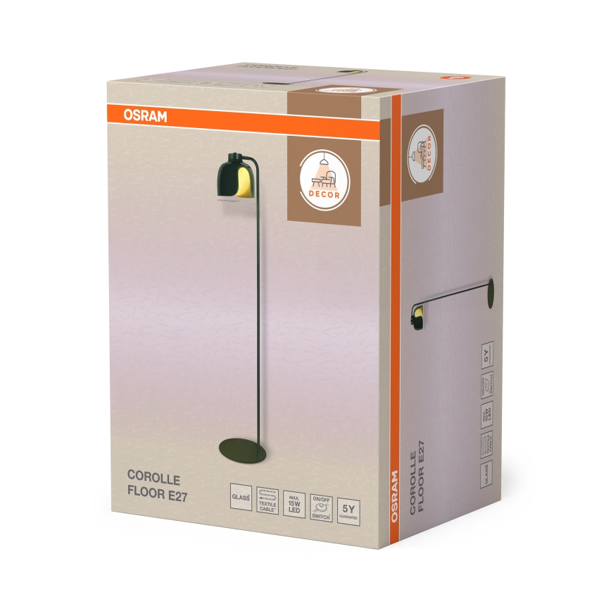 Osram - DECOR COROLLE állólámpa 1xE27/15W/230V zöld