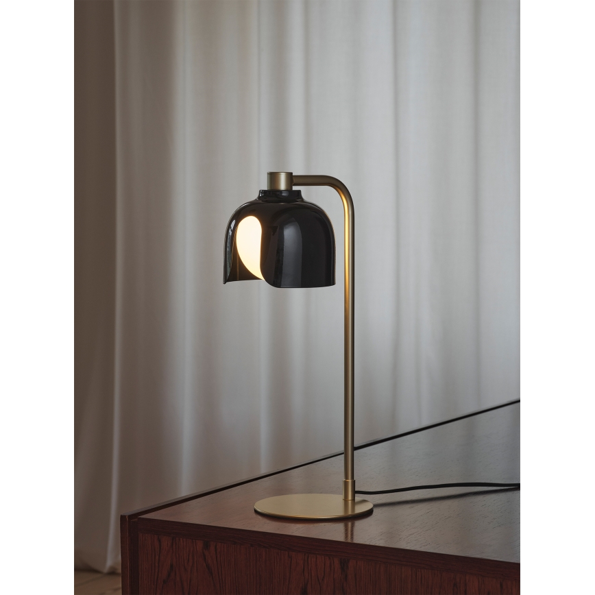 Osram - DECOR COROLLE asztali lámpa 1xG9/20W/230V fekete/arany