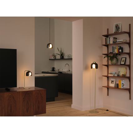Osram - DECOR COROLLE asztali lámpa 1xG9/20W/230V fekete/arany