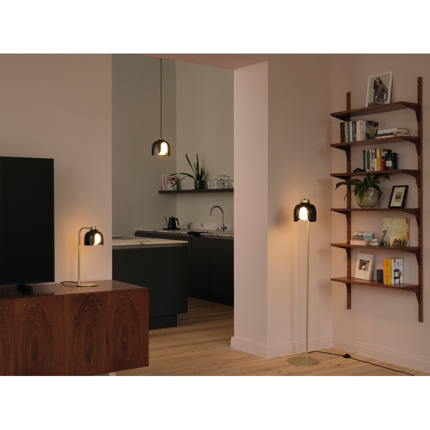 Osram - DECOR COROLLE asztali lámpa 1xG9/20W/230V fekete/arany