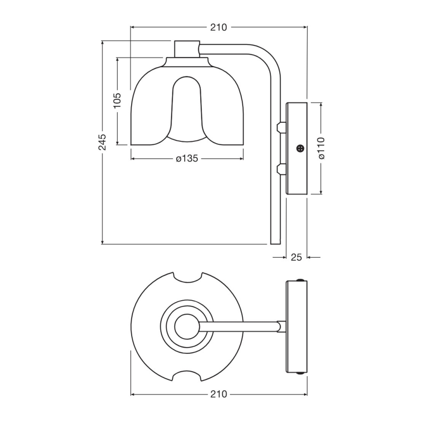 Osram - DECOR COROLLE fali lámpa 1xG9/20W/230V zöld