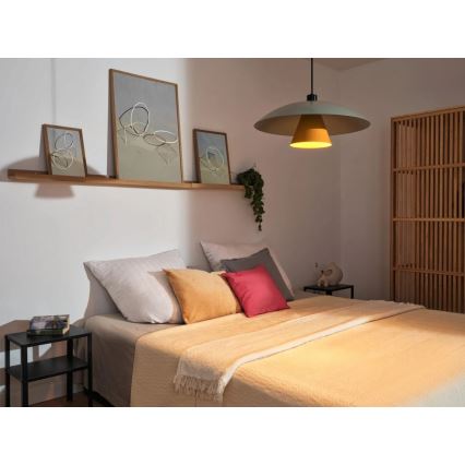 Osram - DECOR FLYING MUSHROOM függőlámpa zsinóron 1xE27/25W/230V, Ø 50 cm, zöld