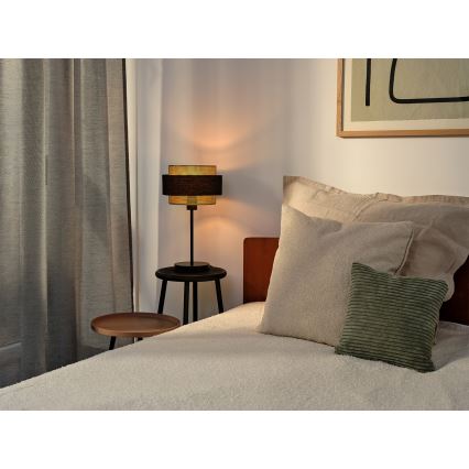 Osram - DECOR HORNET asztali lámpa 1xE27/10W/230V fekete/arany