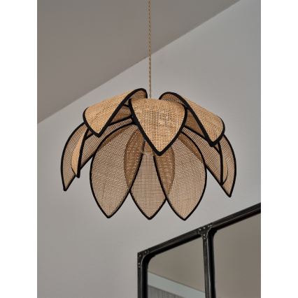 Osram - DECOR RATTAN kábellel szerelt függőlámpa 1xE27/15W/230V Ø 48 cm bézs/fekete