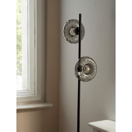 Osram - DECOR SMOKE állólámpa 2xE14/12W/230V fekete/füstszürke