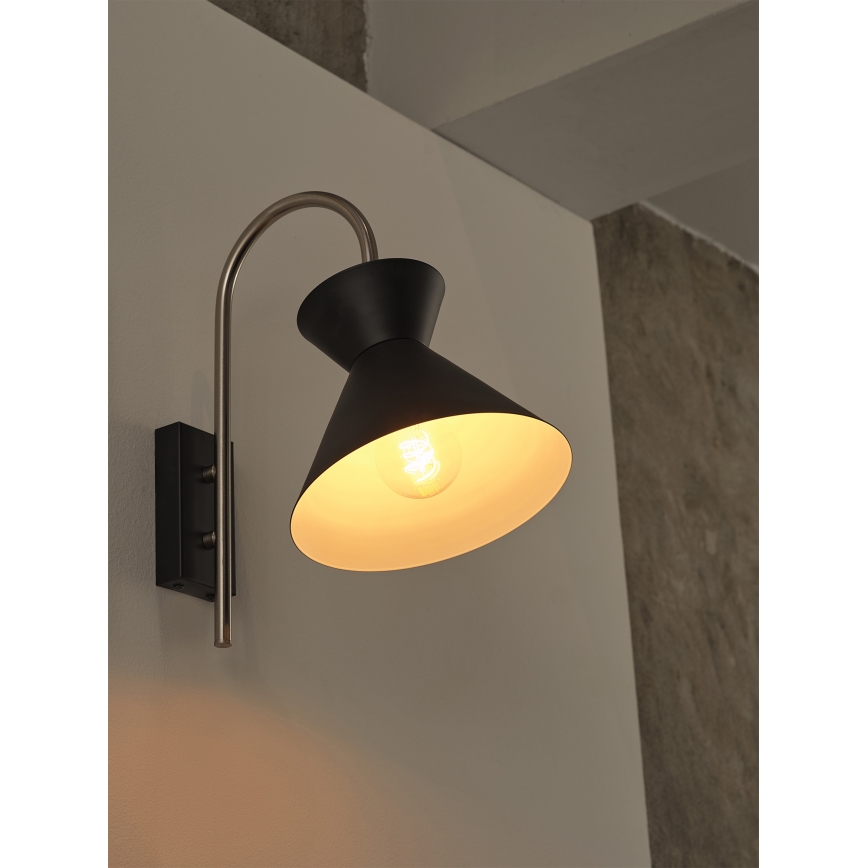 Osram - DECOR WAIST fali lámpa 1xE27/40W/230V fekete