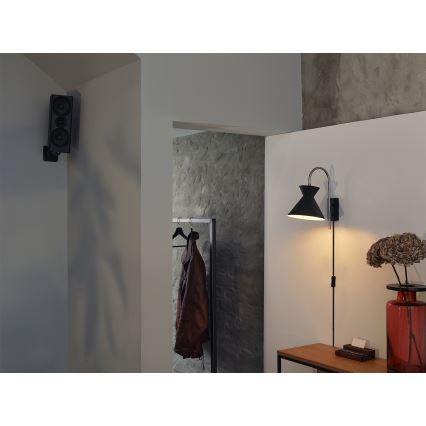 Osram - DECOR WAIST fali lámpa 1xE27/40W/230V fekete