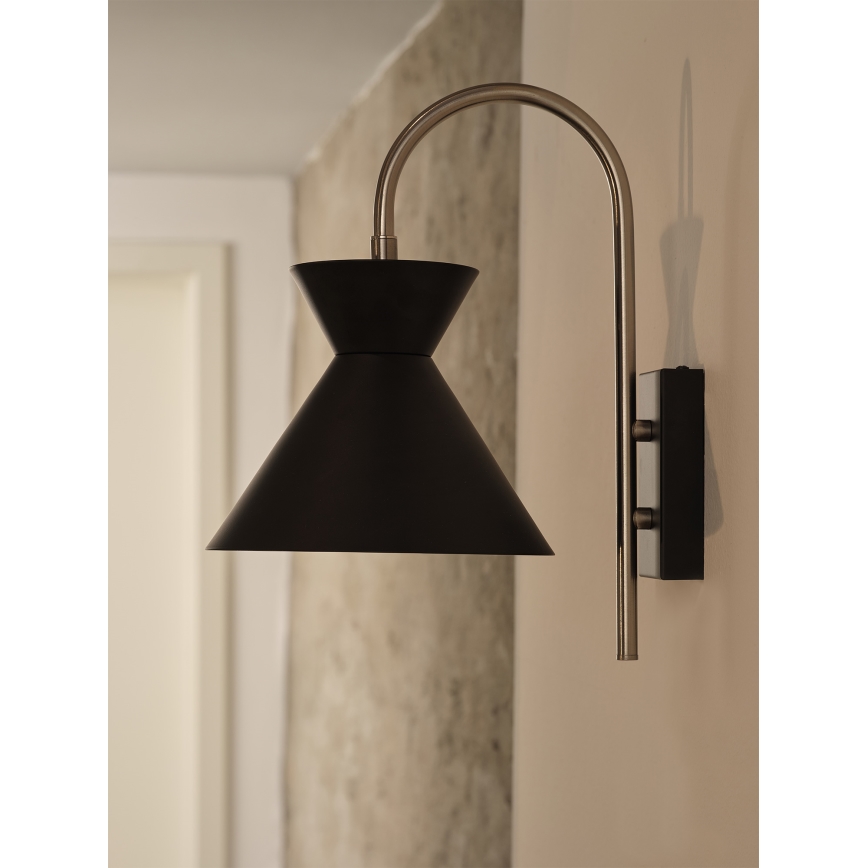 Osram - DECOR WAIST fali lámpa 1xE27/40W/230V fekete