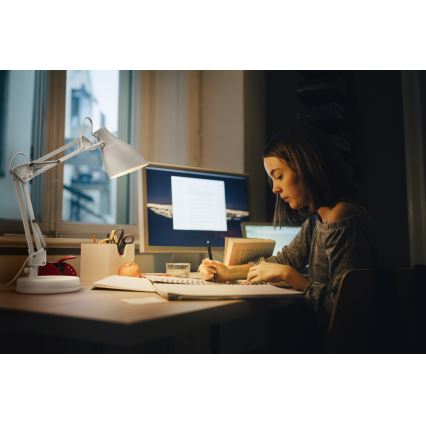 Osram - DESK LINE asztali lámpa 1xE27/11W/230V, fehér