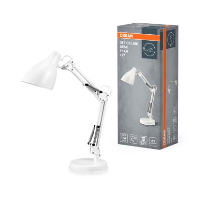 Osram - DESK LINE asztali lámpa 1xE27/11W/230V, fehér