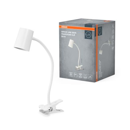 Osram - DESK LINE asztali lámpa csíptetővel 1xGU10/9W/230V fehér