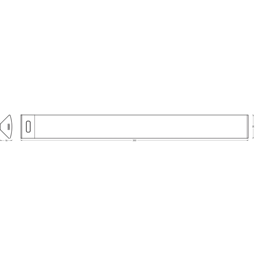 Osram - Dimmelhető LED alá szerelhető lámpa mozgásérzékelővel LINEAR ANGLE LED/5W/230V 3000/4000/6500K 35 cm fehér