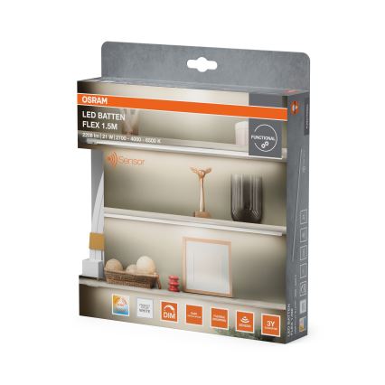 Osram - LED fényerőszabályozható pult alatti lámpa mozgásérzékelővel BATTEN LED/21W/230V 2700/4000/6500K 150,4 cm fehér