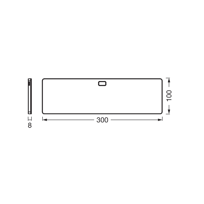 Osram - Fényerőszabályozható pult alatti LED lámpa mozgásérzékelővel UNDERCABINET LED/5W/230V 3000/4000/6500K 10x30 cm fekete