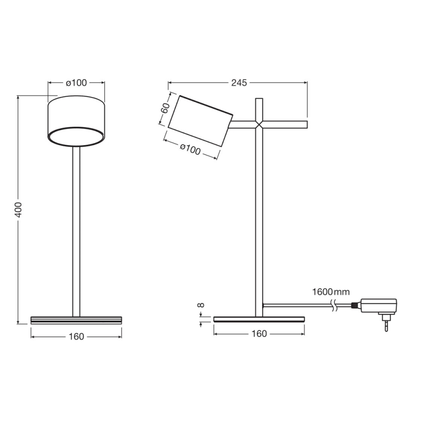 Osram - LED dimmelhető, érintésvezérlésű asztali lámpa DECOR KYOTO LED/12W/230V CRI 90 fekete