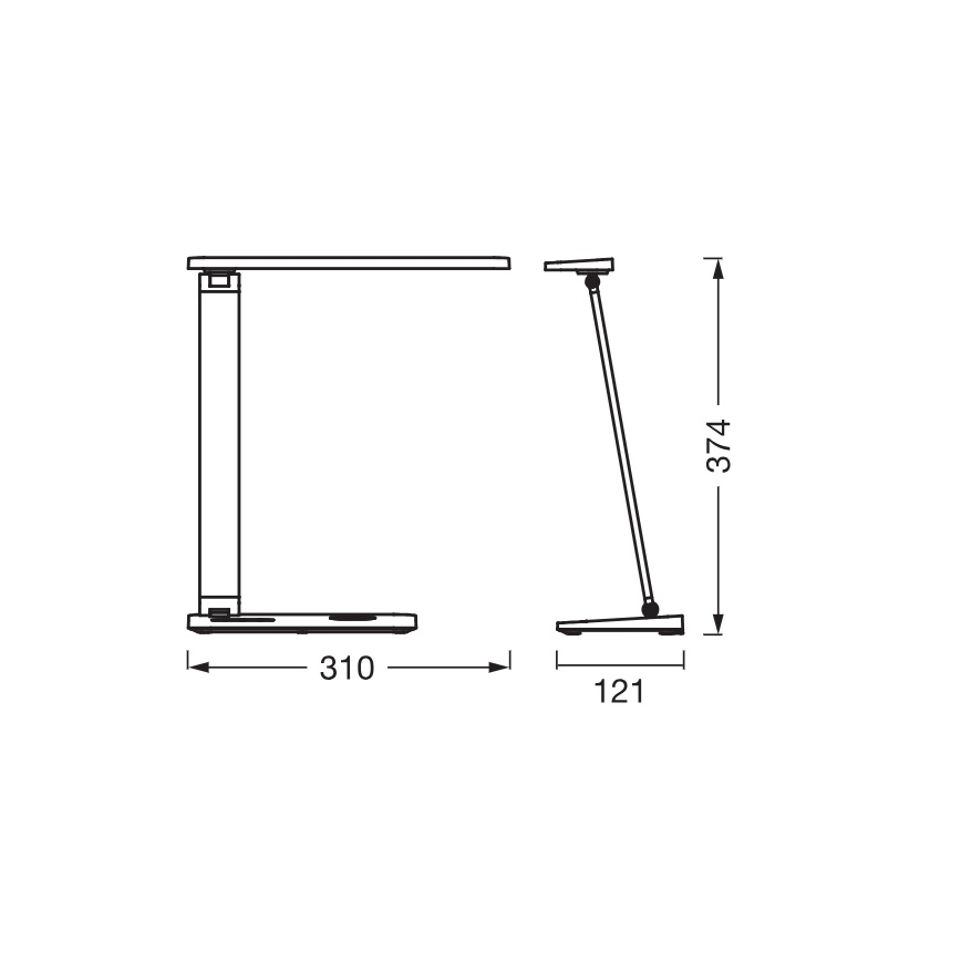 Osram - LED fényerőszabályozható asztali lámpa OFFICE LINE LED/7W/230V 3000/4000/6500K fehér