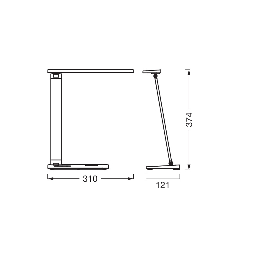 Osram - Dimmelhető LED asztali lámpa OFFICE LINE LED/7W/230V 3000/4000/6500K fekete