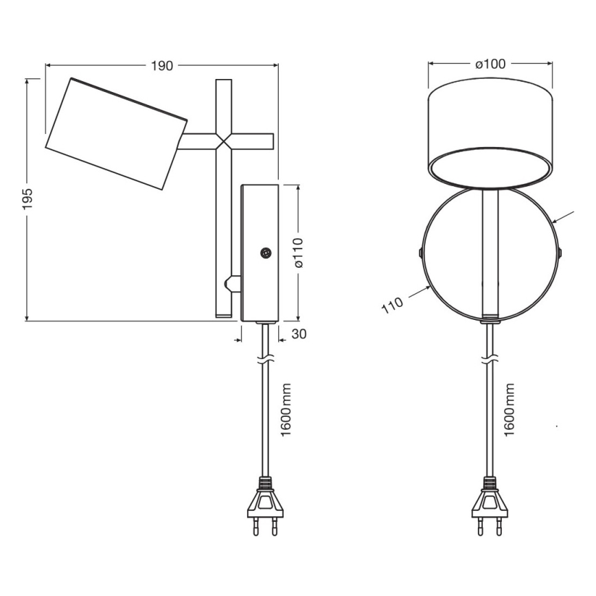 Osram - LED dimmelhető fali érintésvezérelt lámpa DECOR KYOTO LED/12W/230V CRI 90 fekete