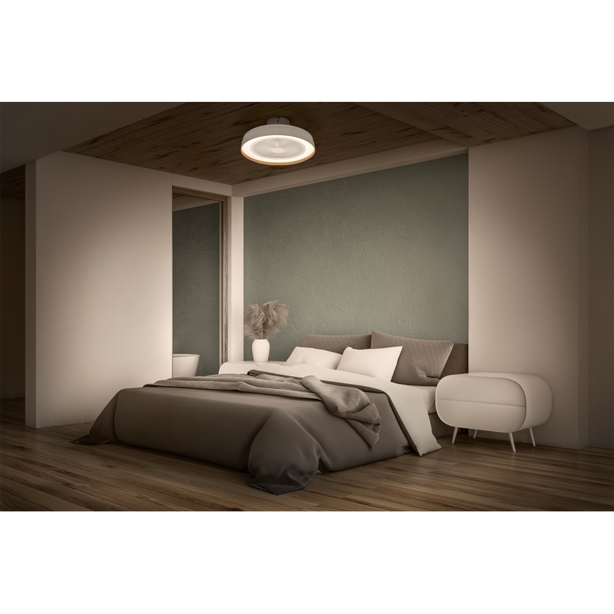 Osram - LED dimmelhető ventilátoros mennyezeti lámpatest CEILING FAN LED/49W/230V 2700-6500K fehér/arany + távirányító