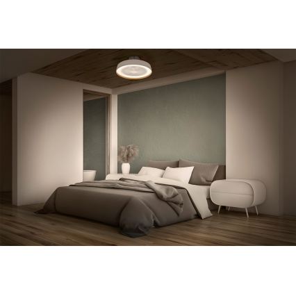 Osram - LED dimmelhető ventilátoros mennyezeti lámpatest CEILING FAN LED/49W/230V 2700-6500K fehér/arany + távirányító