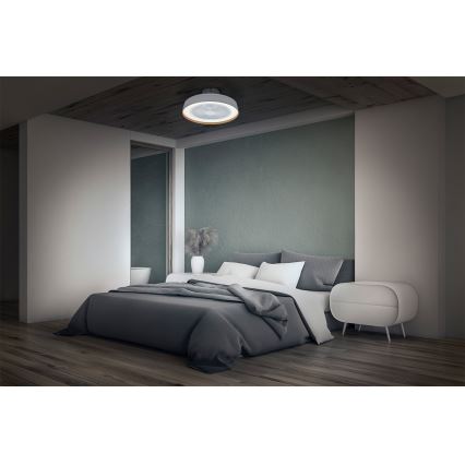 Osram - LED dimmelhető ventilátoros mennyezeti lámpatest CEILING FAN LED/49W/230V 2700-6500K fehér/arany + távirányító