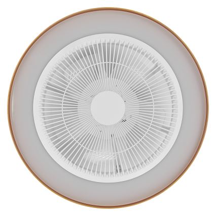 Osram - LED dimmelhető ventilátoros mennyezeti lámpatest CEILING FAN LED/49W/230V 2700-6500K fehér/arany + távirányító