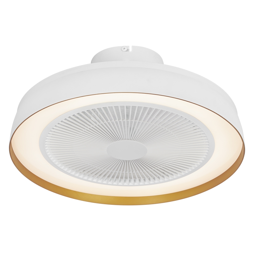 Osram - LED dimmelhető ventilátoros mennyezeti lámpatest CEILING FAN LED/49W/230V 2700-6500K fehér/arany + távirányító