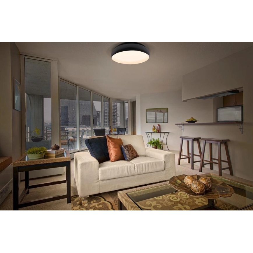 Osram - LED dimmelhető mennyezeti lámpatest ORBIS LIVIA LED/24W/230V Ø 43 cm fekete/fehér