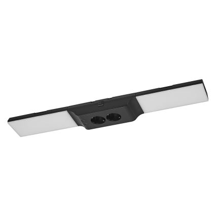 Osram - LED-dimmelhető pult alatti világítótest csatlakozóaljzatokkal UNDERCABINET LED/10W/230V 3000K 54,8 cm fekete