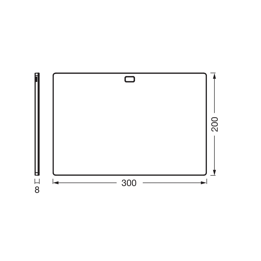 Osram - Fényerőszabályozható pult alatti LED lámpatest mozgásérzékelővel UNDERCABINET LED/7,5W/230V 3000/4000/6500K 20x30 cm fehér
