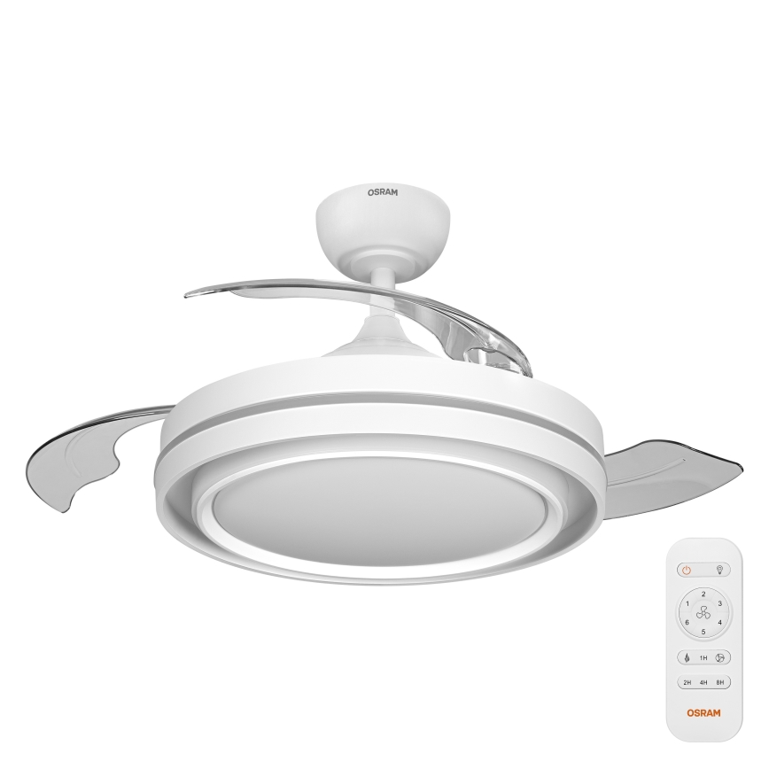Osram - Fényerőszabályozható mennyezeti lámpa ventilátorral PONIENTE LED/36W/230V 3000/4000/6500K + távirányító