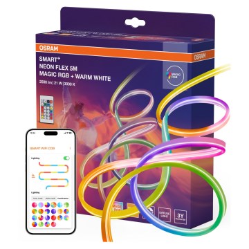 Osram - Dimmelhető RGBW kültéri LED szalag SMART+ MAGIC 5 m LED/21W/230V IP44 Wi-Fi + távirányító