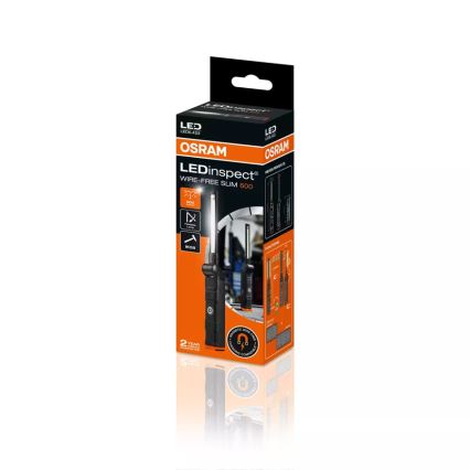 Osram - Dimmelhető, újratölthető LED-es lámpa LEDINSPECT WIRE-FREE SLIM 600 LED/5W/3,7V IP54 2600 mAh