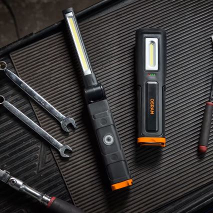 Osram - LED fényerőszabályozható, újratölthető szerelőlámpa LEDINSPECT WIRE-FREE PRO 600 LED/5W/3,7V IP54 2600 mAh