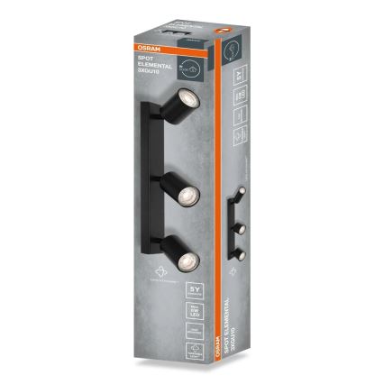 Osram - ELEMENTAL 3xGU10/6W/230V spotlámpa