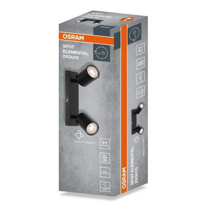 Osram - ELEMENTAL spotlámpa 2xGU10/6W/230V