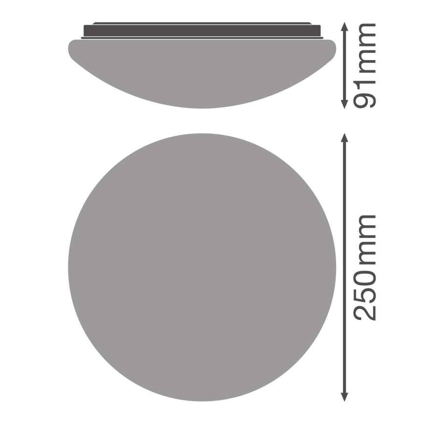 Osram - ESSENTIAL LED mennyezeti lámpatest LED/13W/230V átm. 25 cm fehér