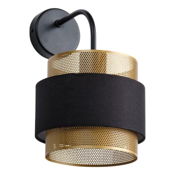 Osram - Fali lámpa DECOR HORNET 1xE27/10W/230V fekete/arany