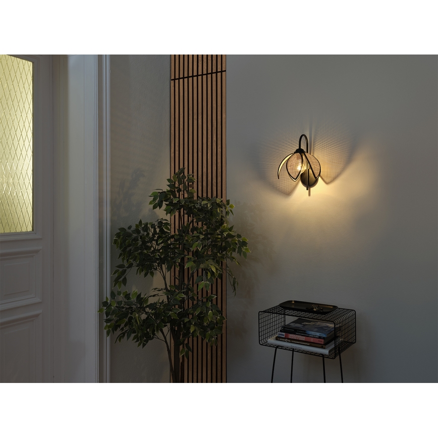 Osram - Fali lámpa DECOR RATTAN 1xE27/15W/230V bézs/fekete