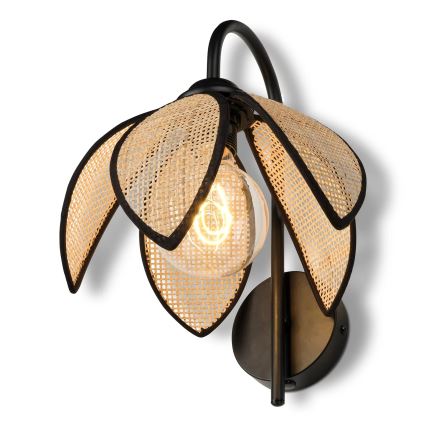 Osram - Fali lámpa DECOR RATTAN 1xE27/15W/230V bézs/fekete