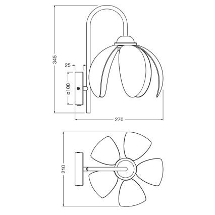 Osram - Fali lámpa DECOR RATTAN 1xE27/15W/230V bézs/fekete