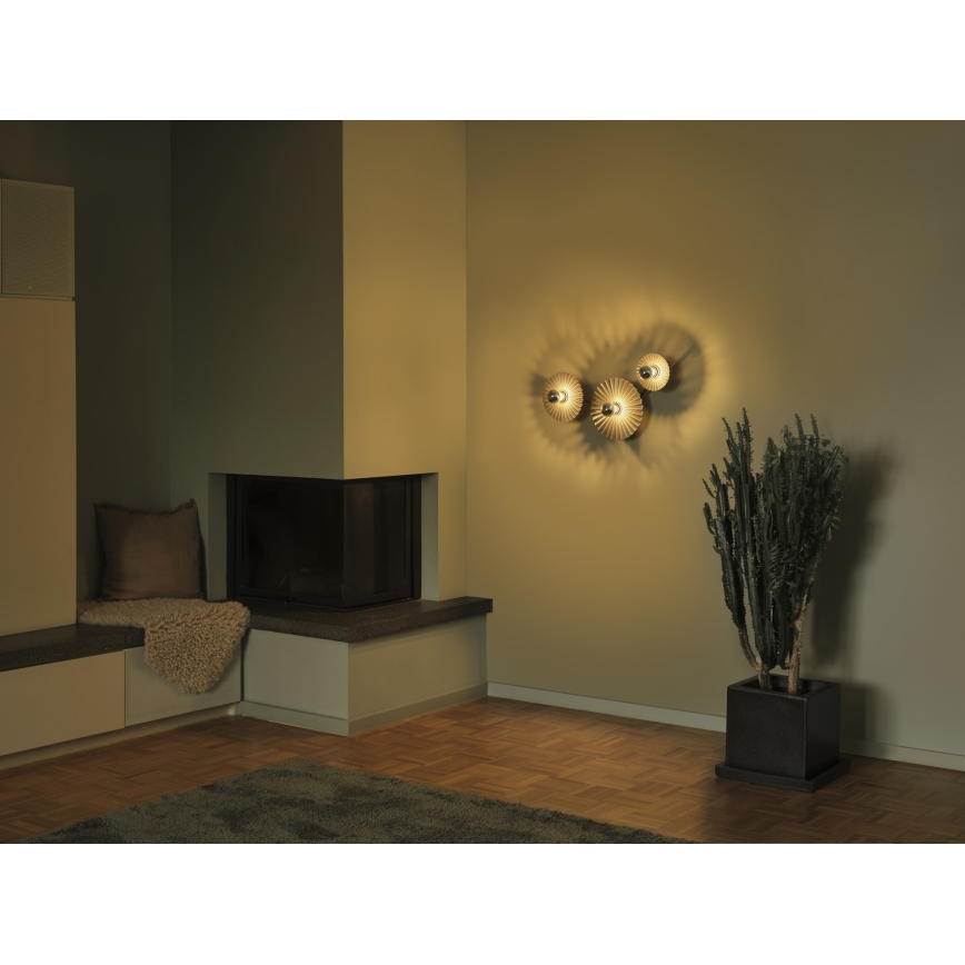 Osram - Fali lámpatest PLISSEE 3xE27/15W/230V antracit