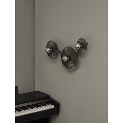 Osram - Fali lámpatest PLISSEE 3xE27/15W/230V antracit