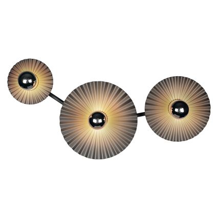 Osram - Fali lámpatest PLISSEE 3xE27/15W/230V antracit