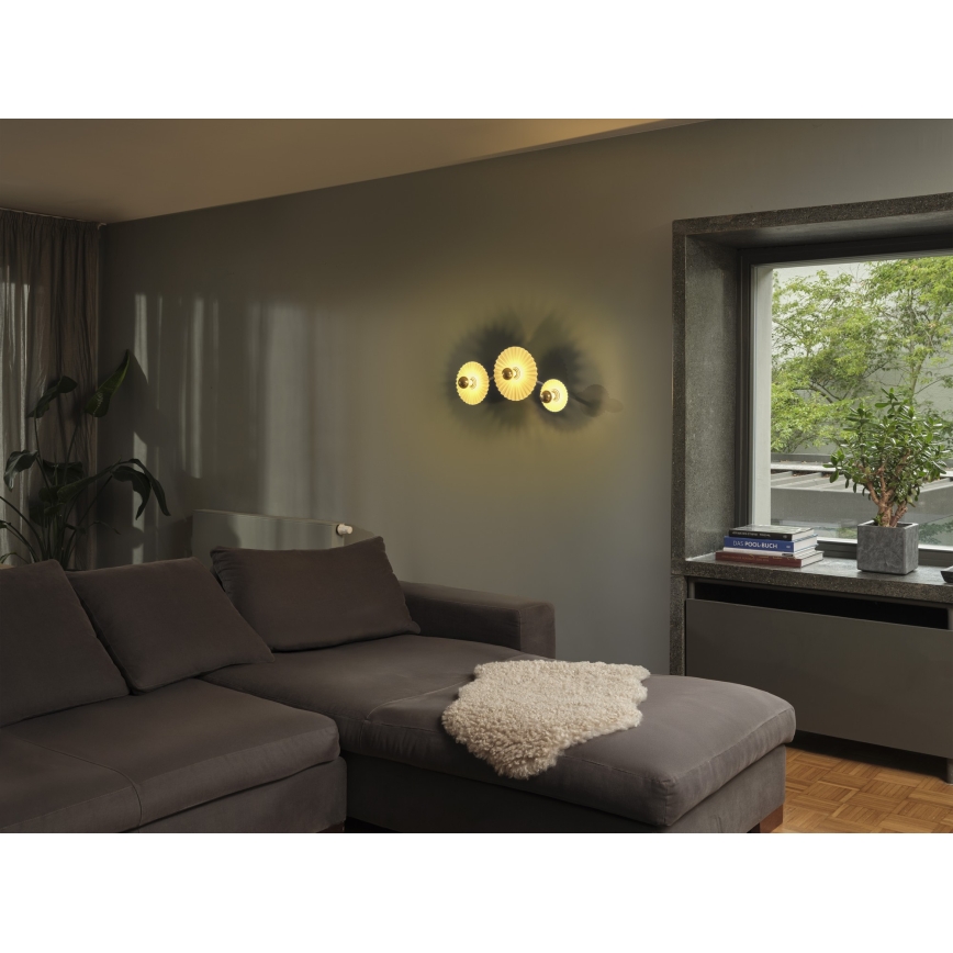 Osram - Fali lámpatest PLISSEE 3xE27/15W/230V krémszínű